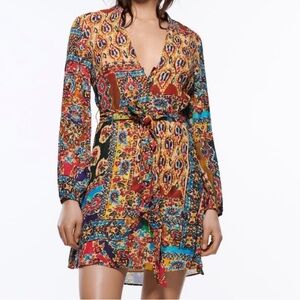 ZARA Multicolor Mini Dress.
